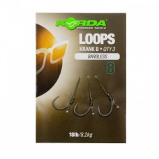 Поводок готовый Korda Loop Rigs Krank Barbless №8 18 lb безбородый