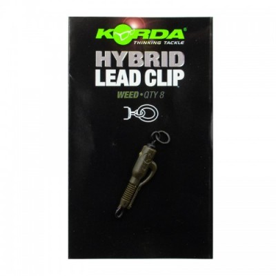 Безопасная клипса с кольцом Korda Hybrid Lead Clips Weed